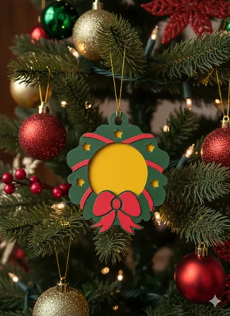 Wreath Christmas ornament
