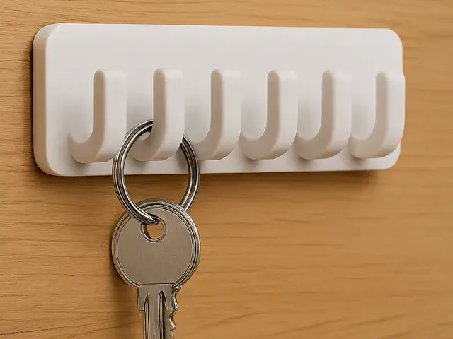 Minimalist Wall Key Holder – 6/4/2 Hooks Organizer