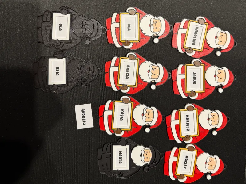 Santa Claus gift tag