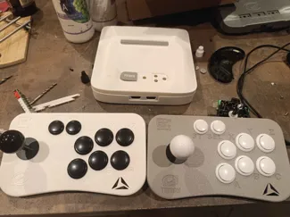 Pad Arcade Genesis megadrive 6 boutons + Rpi + PC 