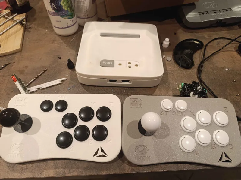 Pad Arcade Genesis megadrive 6 boutons + Rpi + PC 