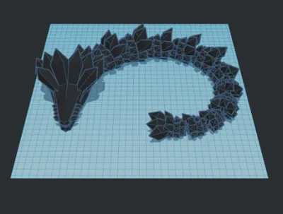 articulated crystal dragon - Free 3D Print Model - MakerWorld