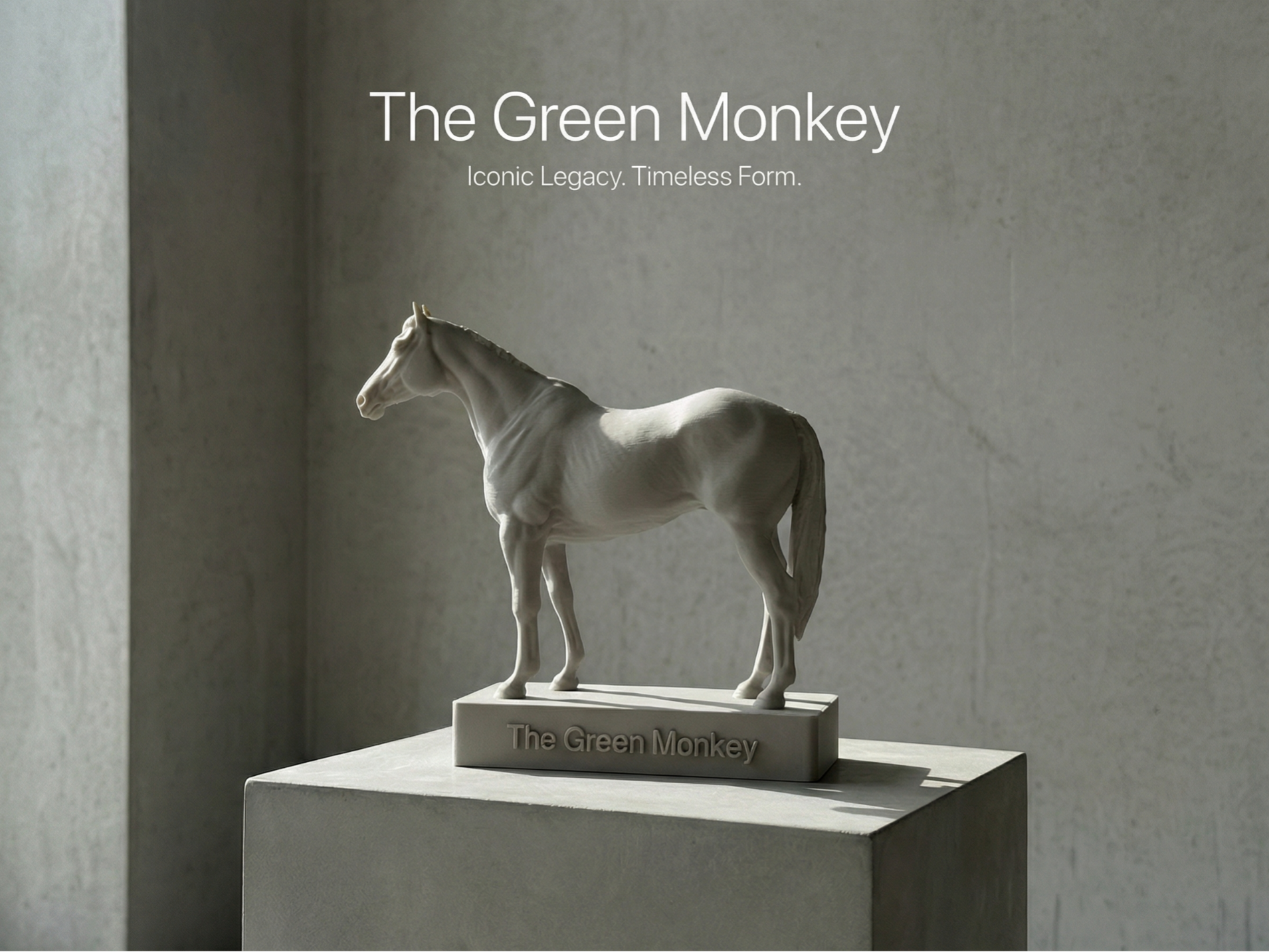 传奇骏马 - “绿猴” (The Green Monkey) 纪念版3D模型