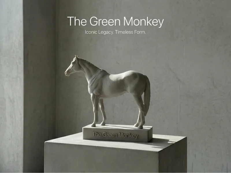 传奇骏马 - “绿猴” (The Green Monkey) 纪念版3D模型