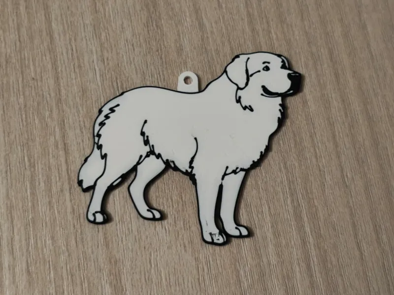 Maremmano-Abruzzese Sheepdog Keychain