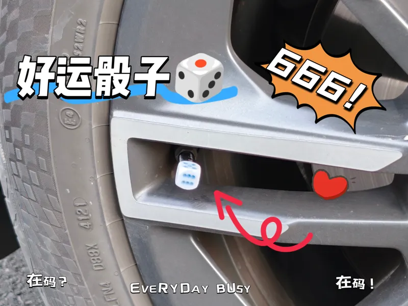 幸运骰子气门芯帽 特斯拉小米问界理想蔚来比亚迪奔驰奥迪宝马丰田