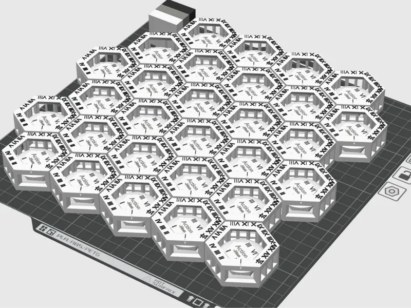 Larp game - Hexagon x29 count