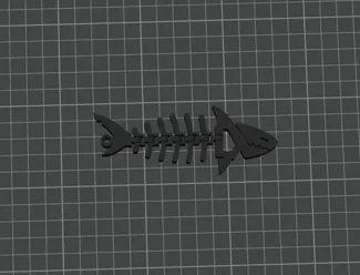 Flexi Shark Keychain