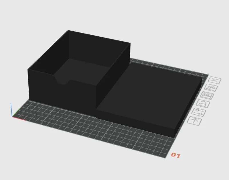 Simple Desk Storage Box with a cover