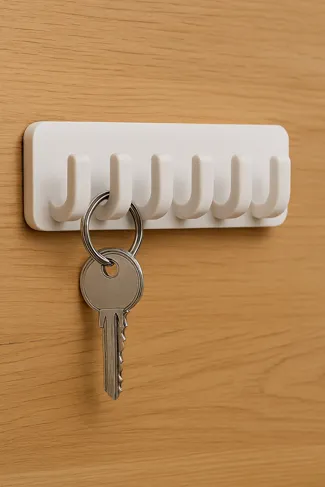 Minimalist Wall Key Holder – 6/4/2 Hooks Organizer
