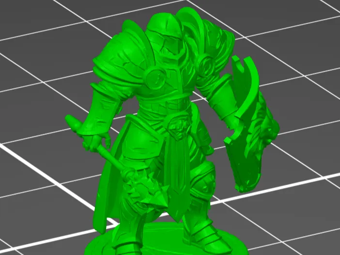 Statue warrior inspired by world of warcraft 