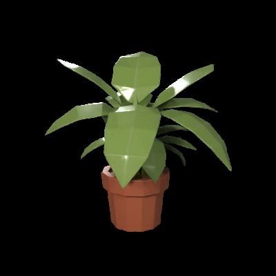 Low Poly Potted Plant 3D Model - Free 3D Print Model - MakerWorld