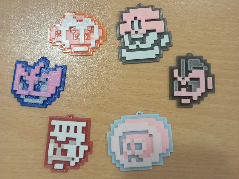Megaman robot masters keychains
