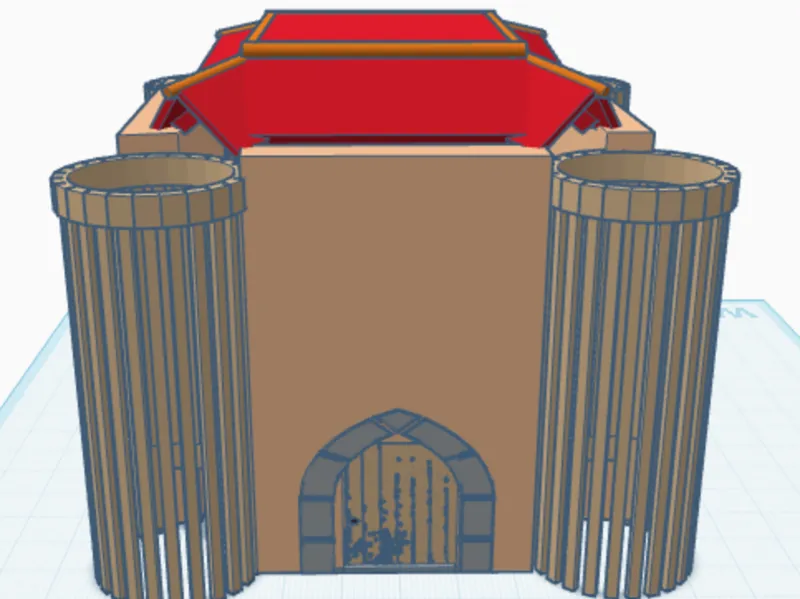 Popsicle stick castle