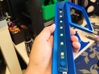 Light shade for AD5M strip to mount on the AD5X 