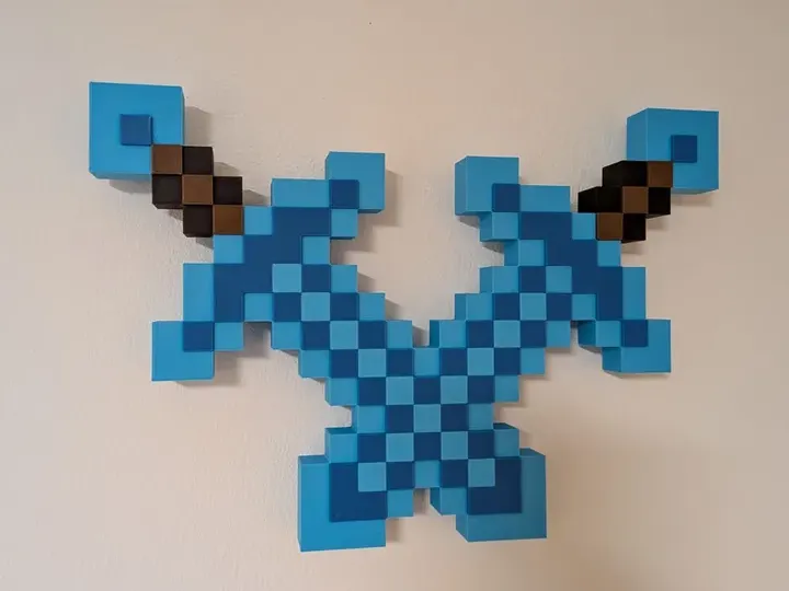 Minecraft我的世界剑刃墙饰
