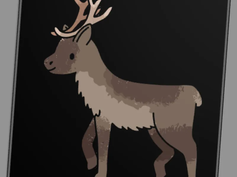 cute reindeer tree ornament 