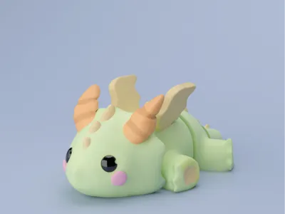 3D flexi baby dragon