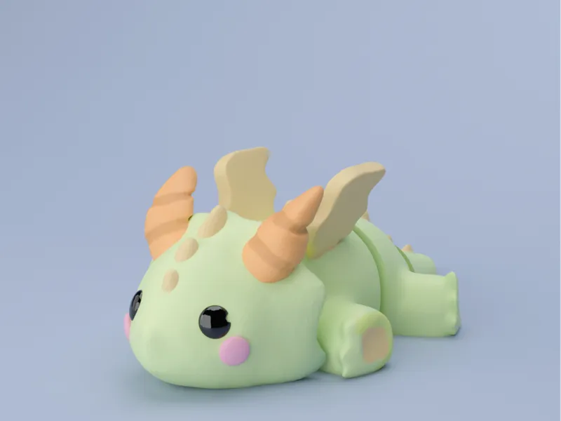 3D flexi baby dragon