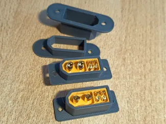 XT60 2+4 Mount, male and female