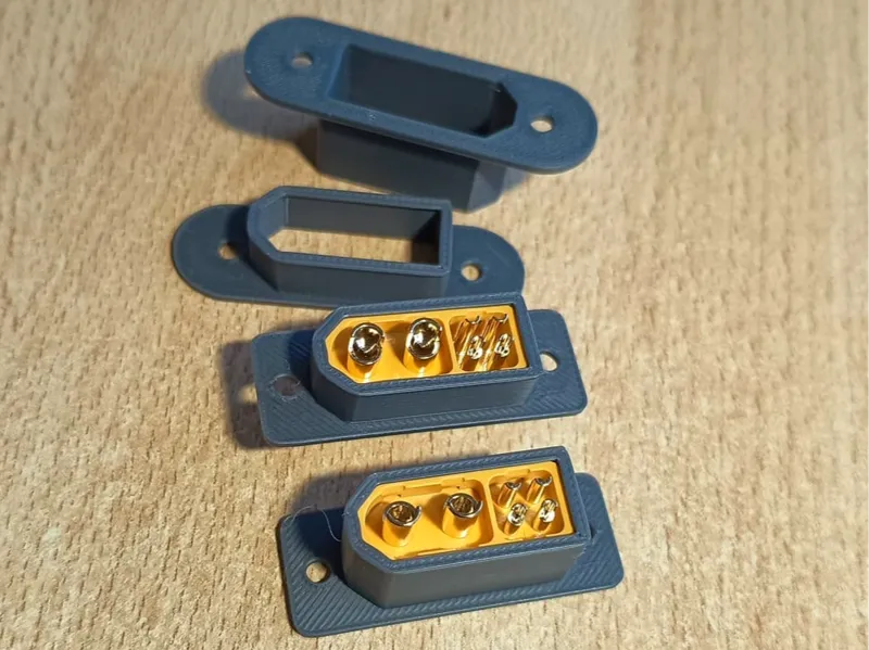 XT60 2+4 Mount, male and female