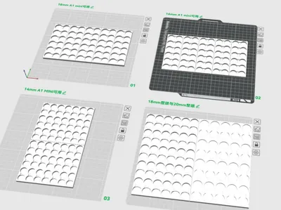 BJD Eye Storage Tray 14 16 18 20mm fits Nail Art Storage Box A1 mini