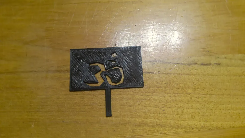 Om sign - Free 3D Print Model - MakerWorld