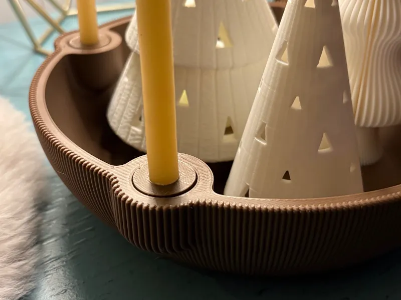Advent Bowl candle bushing for 10mm candle