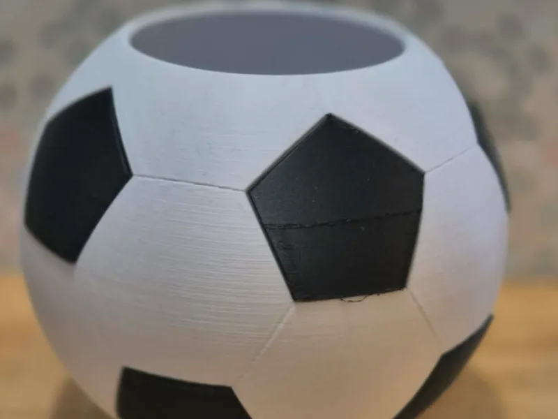 Black & White - Football Fan Pot Desk Organizer