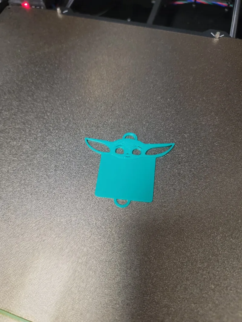 Baby Yoda Birthday Tag