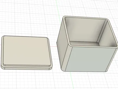 Box with Lid 120x140x110mm - Storagebox 