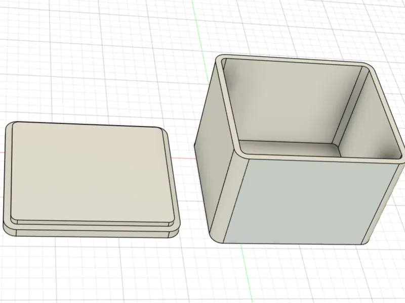 Kiste mit Deckel 120x140x110mm - Storagebox 