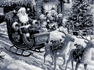Hueforge christmas santa