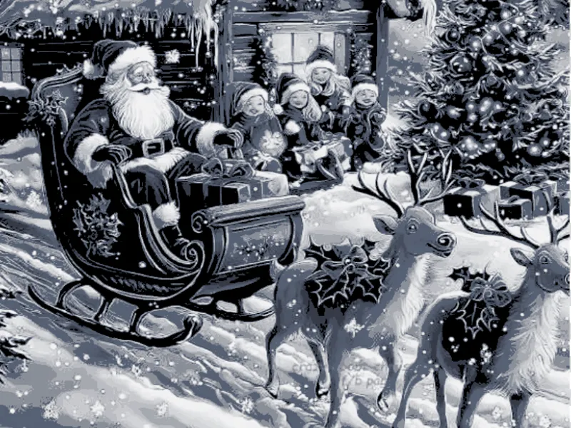 Hueforge christmas santa