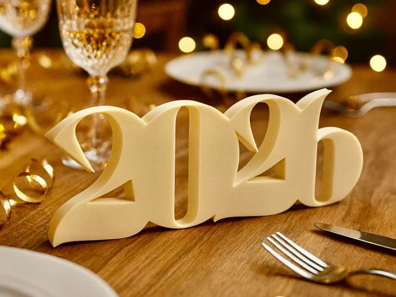 2026 Stylized Number Sign