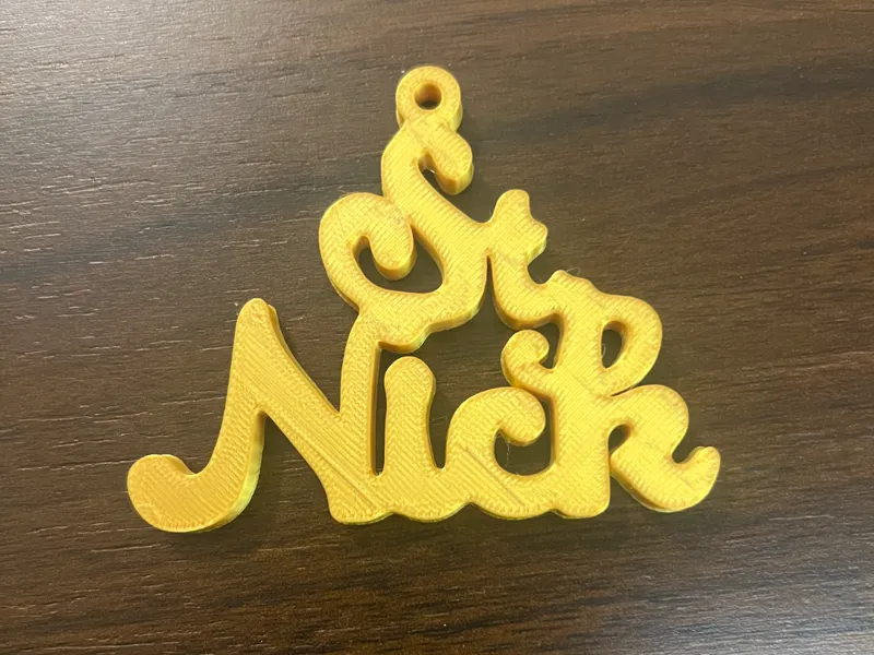 St Nick chain pendant 