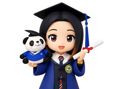 Master's Graduation Figurine