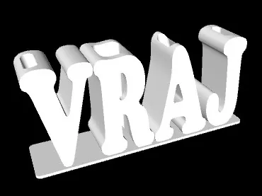 VRAJ  NAME PEN HOLDER