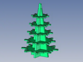 Weihnachtsbaum zum zusammenstecken