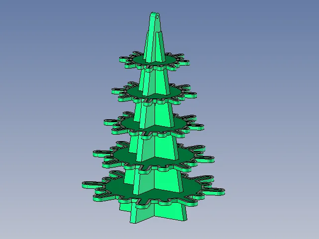 Weihnachtsbaum zum zusammenstecken