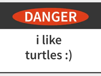 i like turtles