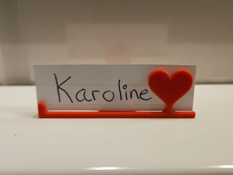 Tablecard holder Heart 
