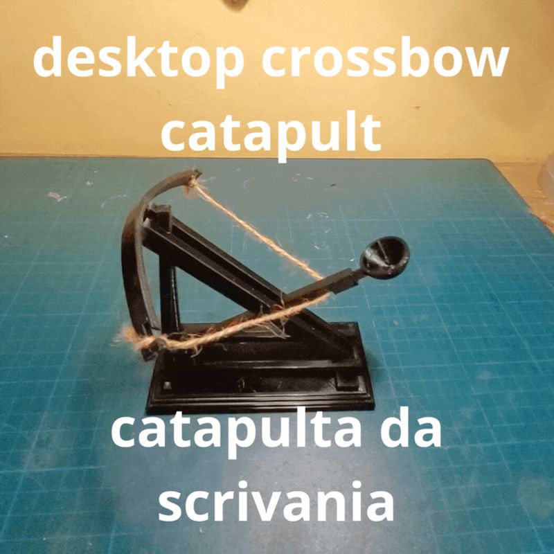 Desktop crossbow catapult-balestra da scrivania