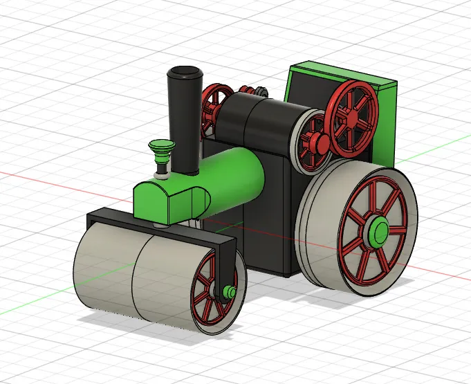 Mini Road Roller – Electric 3D Printed Model - Free 3D Print Model ...