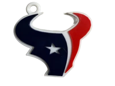 Sturdy Houston Texans Keyring