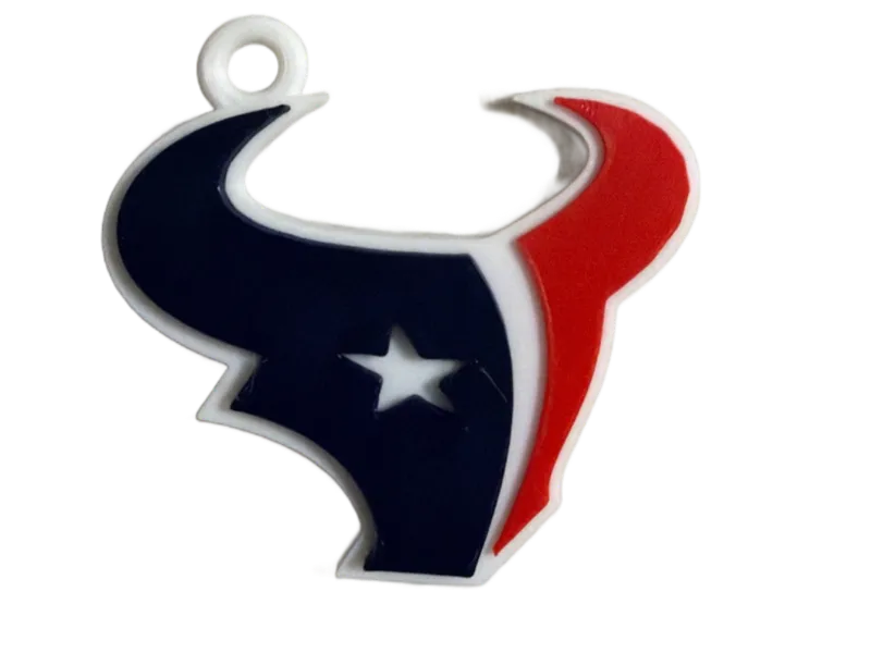 Sturdy Houston Texans Keyring