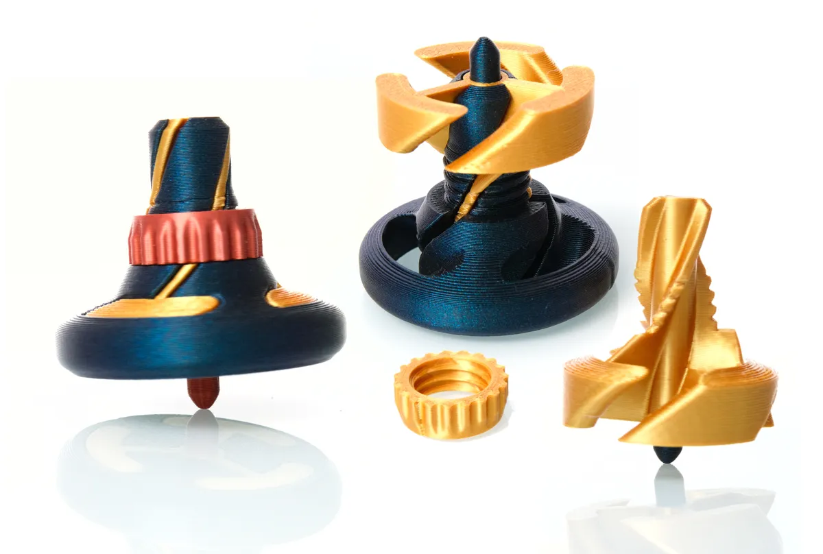 Top Model Fidget Fun Passthrough spining top fidget toy - Free 3D Print Model - MakerWorld