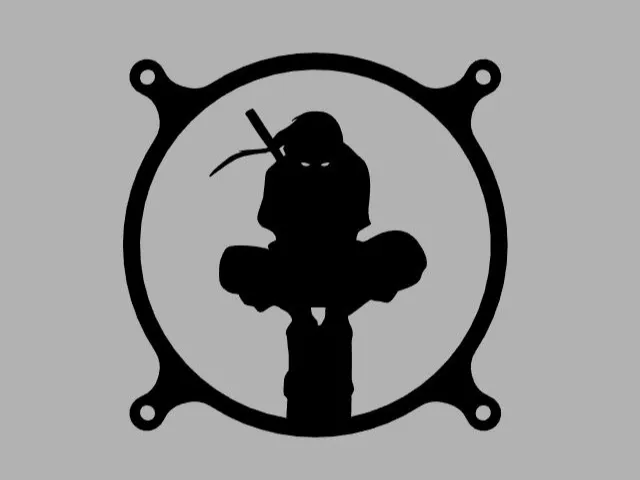 Itachi Uchiha 120mm CPU Fan Cover