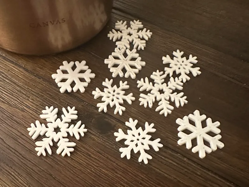 Mini Snowflakes (Easy Print)