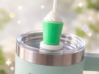Milkshake stanley straw topper
